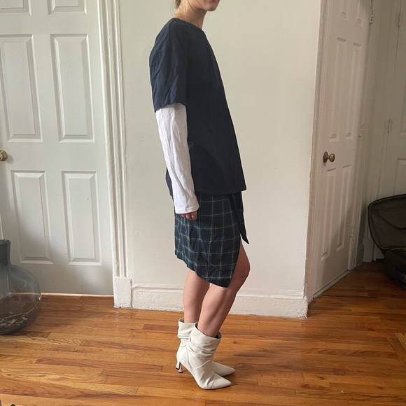 J.O.A. Los Angeles High Waist Plaid Tartan Midi Wrap Tie Pencil Skirt - XS / S - Picture 13 of 16